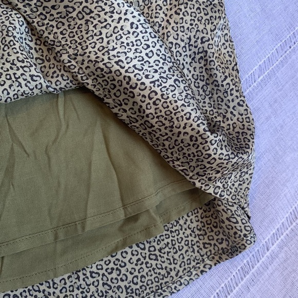 SAGE The Label NWT olive green cheetah mini dress. - Picture 8 of 14